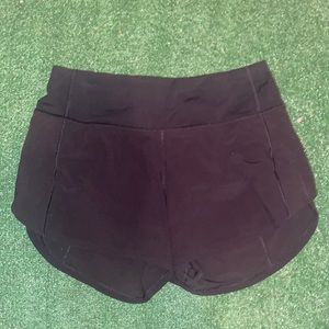 Lululemon Size 4 Speed Up 2.5in Black Shorts